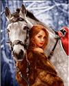 دختر و اسب